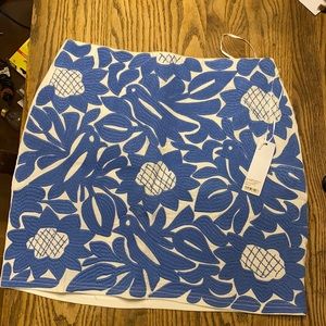 J Marie Mariana Skirt - White/Peri